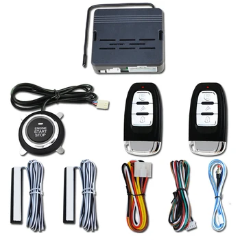 

10 pcs Burglar Alarm Car Keyless Entry Engine Start Alarm System Push Button Remote Starter Stop Auto