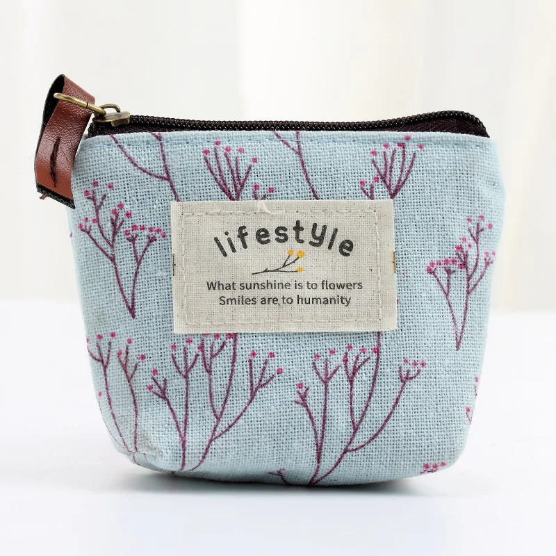 

Imido Coin Purses New Style Canvas Coin Wallet High Quality Child Women Change Purse Lady Portable Small Zipper Key Pouch Gift