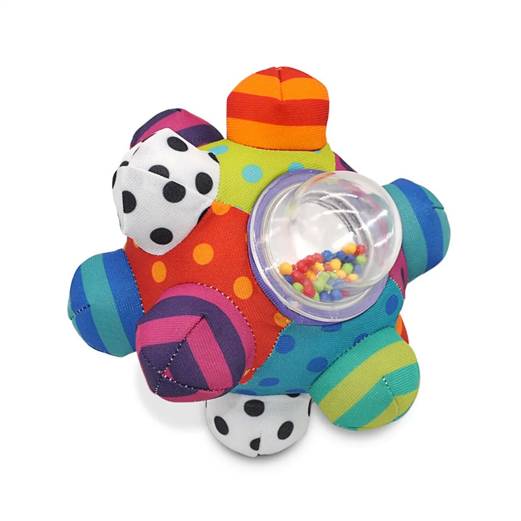 Baby Hand Holding Rattle Ball Tactile Sense Stereo Cloth Ball Toys Best Gift toys for kids up to three year #B