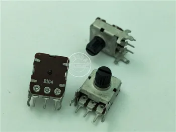 

5pcs 12mm snap-in RV012A-20 Square type Horizontal single potentiometer B100K / handle length 7MM flower