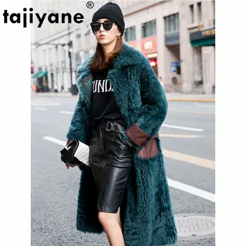

Luxury Natural Fur Coat Female Winter Long Sheep Shearing Jacket Women Real Fur Coat Vintage Double Faced Fur Jacket Hiver 98290