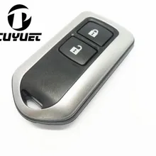 Карта для зарядки без ключа Uncut футляр для лезвий 2 кнопки для Toyota Yaris Highlander key shell