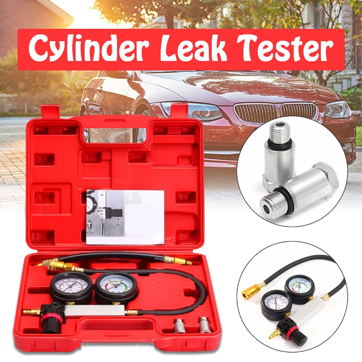 Vehicle Petrol Engine Cylinder Leak Down Tester Compression Leakage