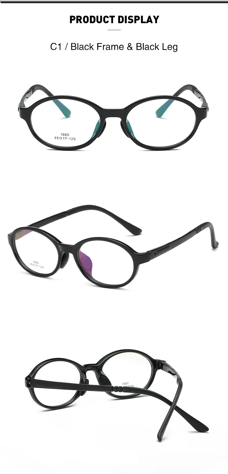 Винтажные круглые детские очки TR90, модные студенческие очки по рецепту, оправа, Ультралегкая прозрачная оправа для очков, при близорукости CN1166