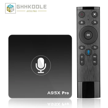 

A95X Pro Voice Control Google TV Box 2G 16G Smart Android 7.1 TV Box Amlogic S905W WiFi LAN Media Player PK HK1 X96 mini