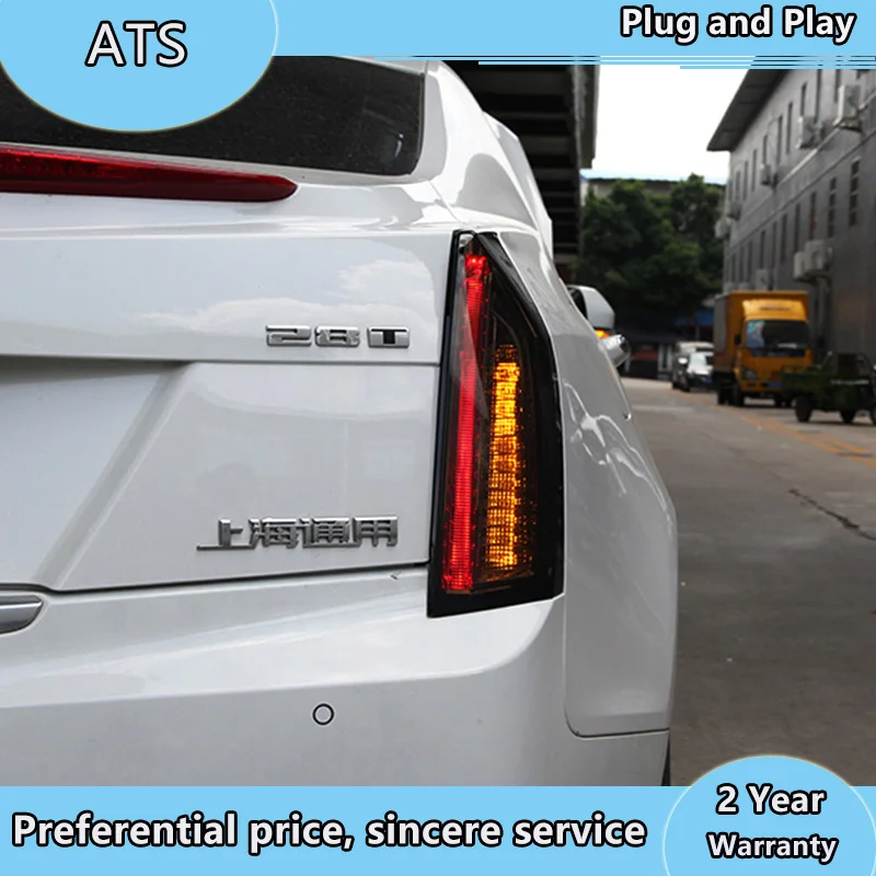 Автомобильный Стайлинг для Cadillac ATS хвост светильник s 2014-2017 светодиодный задний