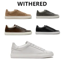 

Elmsk Shoes Man Summer Causal Vulcanized Shoes men England Fashion Genuine Leather Comfortable Round Toe Shoes Sneakers men