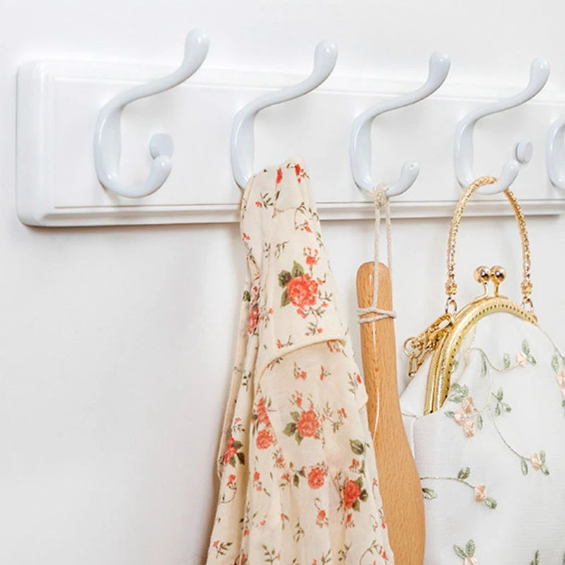 

Wood Coat Hook Natural Wall Hanger Hook Hat Clothes Bag Rack Storage Shelf Key Holder Organizer Hook for Hanging Coat Row Hooks