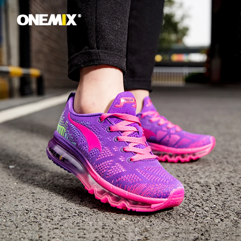 ONEMIX женская спортивная обувь для бега Женская прогулочная обувь с дышащей сеткой Светоотражающая спортивная обувь женские кроссовки большой размер 43
