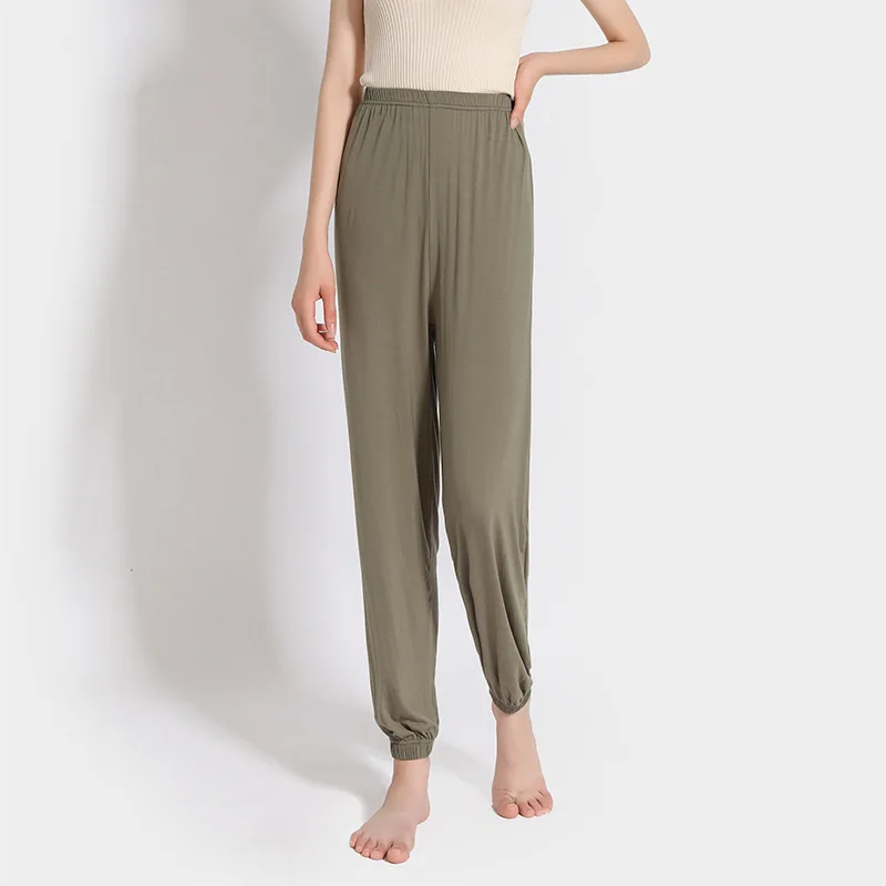 Модальный материал свободные домашние брюки для женщин Lounge Pants 1333