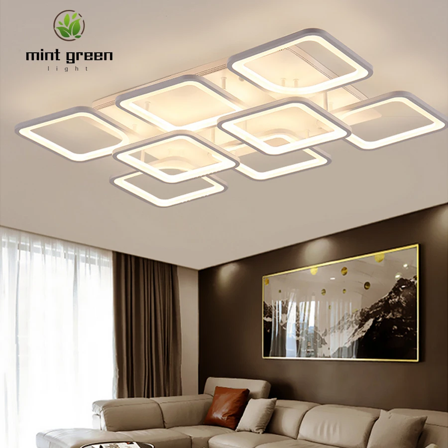 

modern LED ceiling lights dimmable lamp with APP remote control For Living Room Bedroom Home Decorative Fixture