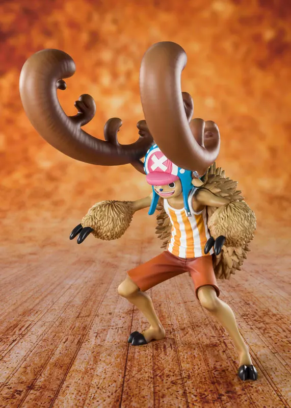 Японское аниме "ONE PIECE" Оригинальная фигурка BANDAI spirins Figuarts ZERO-Хлопок-Candy-Loving Chopper Horn Point Ver