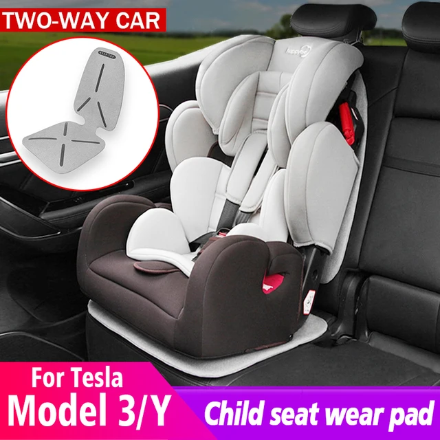 עבור טסלה דגם 3 דגם Y X רכב מושב בטיחות לילד כרית הגנת מושב תחתון ללבוש כרית שיפוץ פנים קישוט אביזרי Trim