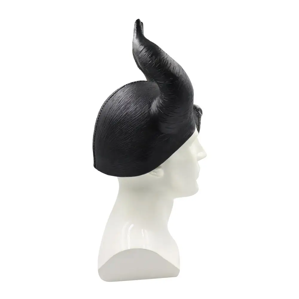 Maleficent: Маскарадная маска любовницы злой, шлем королевы рога, Детские латексные маски для взрослых, вечерние маскарадные костюмы для Хэллоуина
