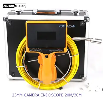Buy Handheld Pipe Sewer Inspection With Counter 7'' Monitor Endoscope Camera 20m/30m Cable Industrial Snake Video Camera 7DH