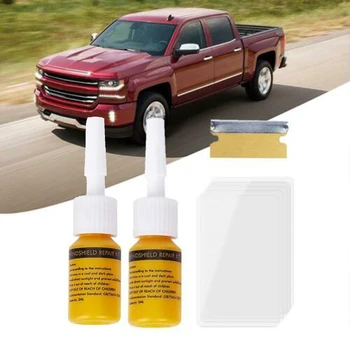 

Curing Strip Repair Fluid Kit Set Glass DIY Parts Accessories Car Auto Windshield Window