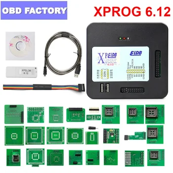 

2020 Newest Xprog 6.12 ECU Programmer XPROGM V6.12 ECU Chip Tunning XPROG M 6.12 Black Metal Box better than XPROG V5.55 V5.84