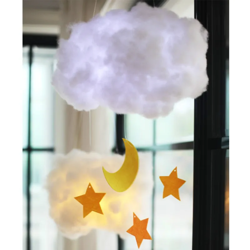 FLYUFO Halloween Prop Cotton Clouds Decoration Ceiling Interior Cloud Decor  Living Room Wedding Party Decoration Props