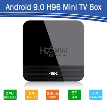 

Android 9.0 TV Box H96 mini H8 Set Top Box HDMI 720P-2160P FUII 3D HD1080P Media Playe Google Voice Assistant Play Netflix Youtu