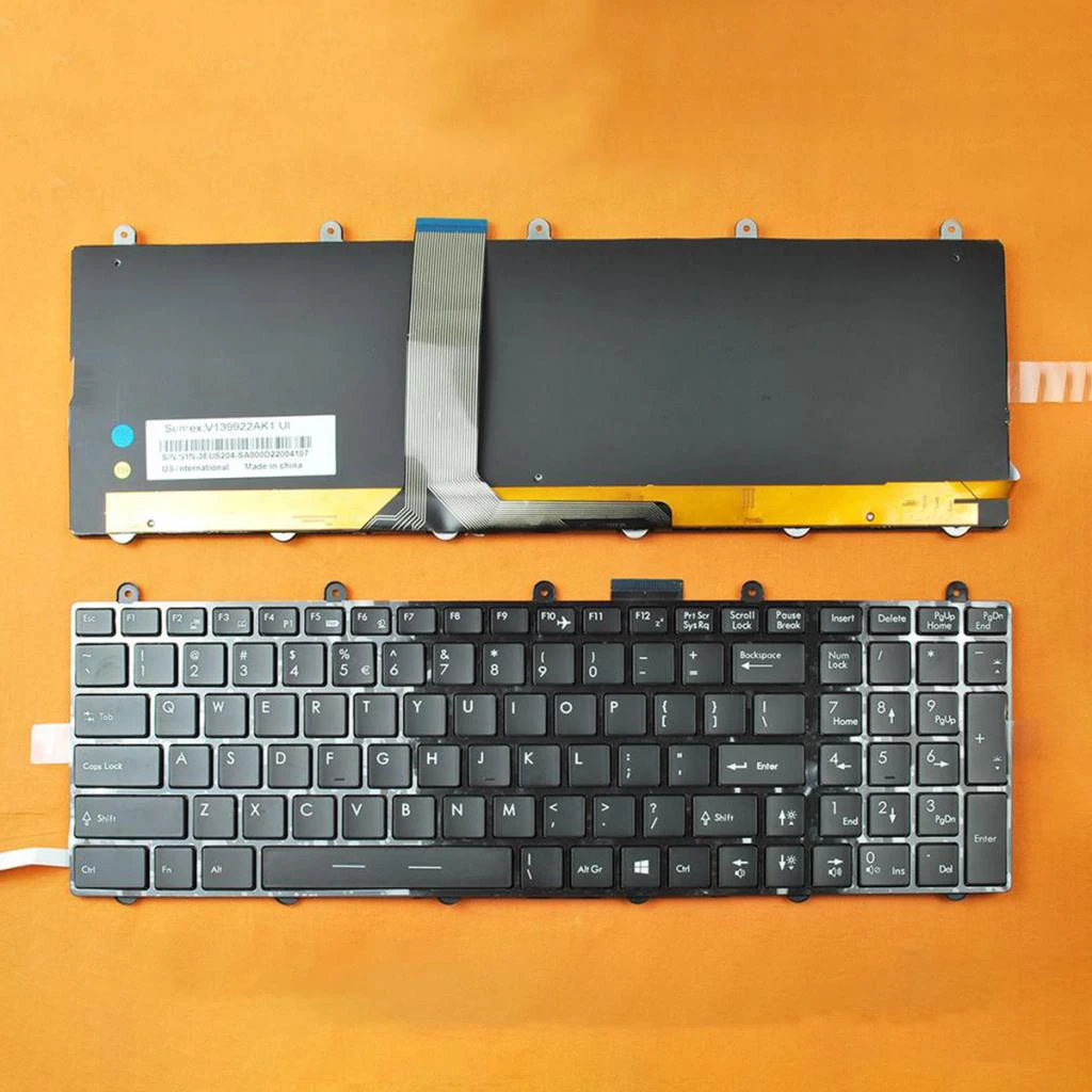 США Макет Ноутбук Замена клавиатура с подсветкой для MSI GT60 GT70 GT780 GT783 GX780 Ноутбуки Клавиатура
