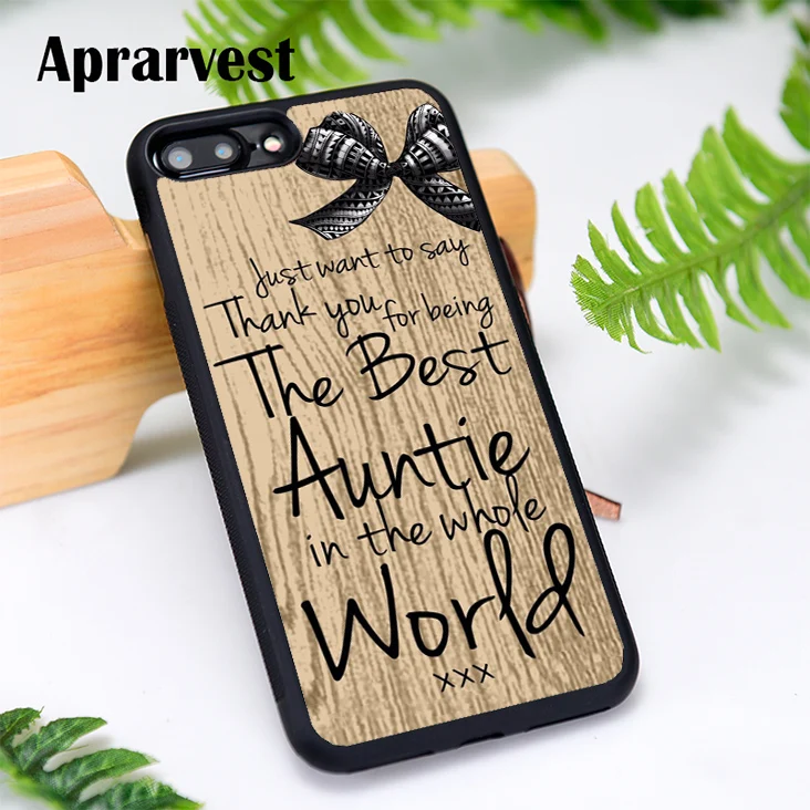 Aprarvest силиконовый чехол для телефона iPhone 6 6S 7 8 Plus 5 5S SE X XS MAX XR лучшие в мире Auntie aunty