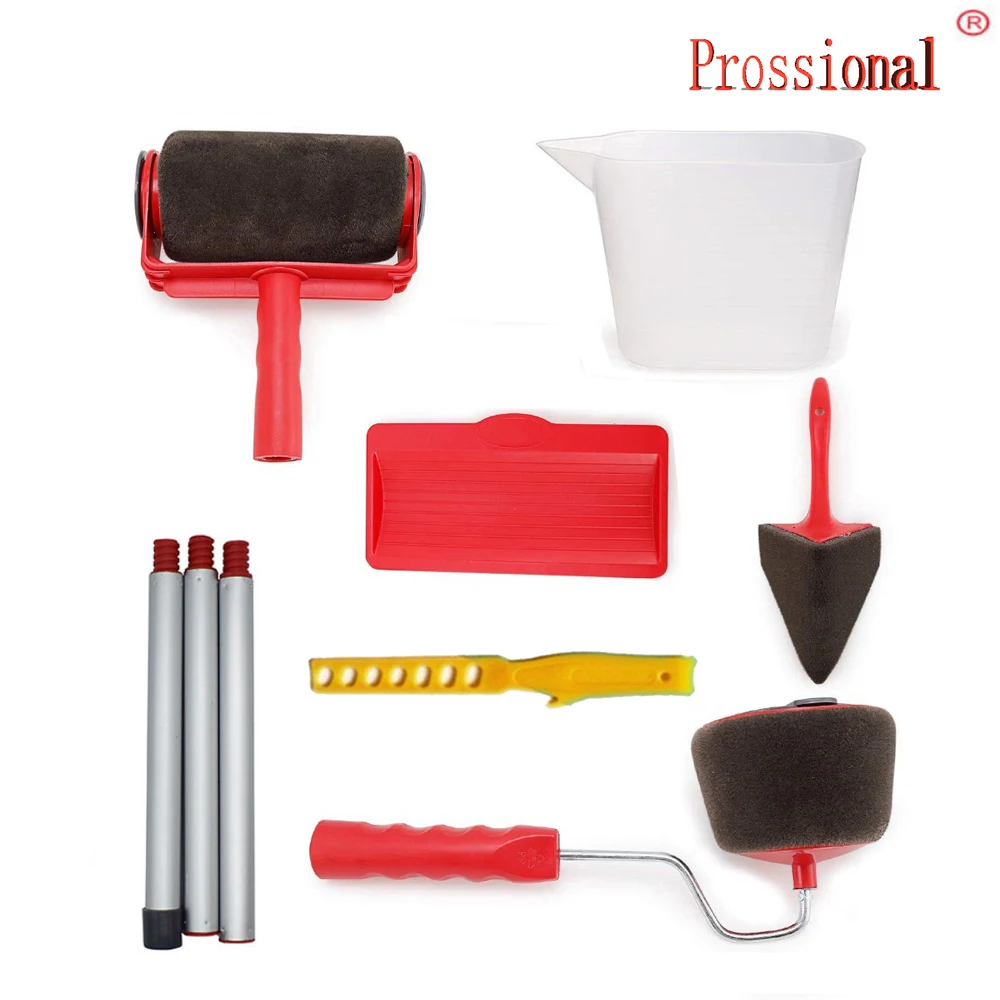 Новые бесшовные краски бегунок Pro роликовая щетка ручка инструмент