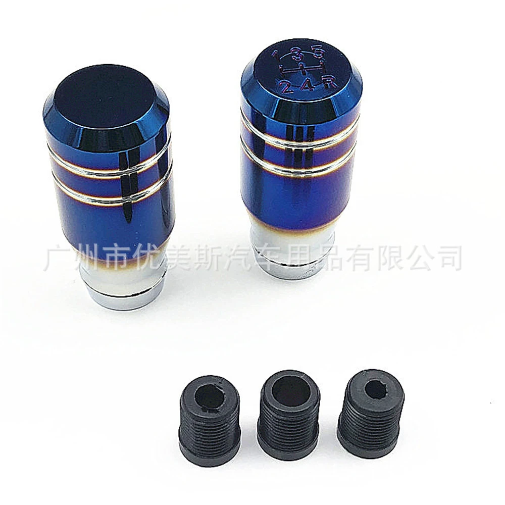 5 Speed Car Blue Aluminum Manual Gear Shift Knob Stick MT AT Gearstick