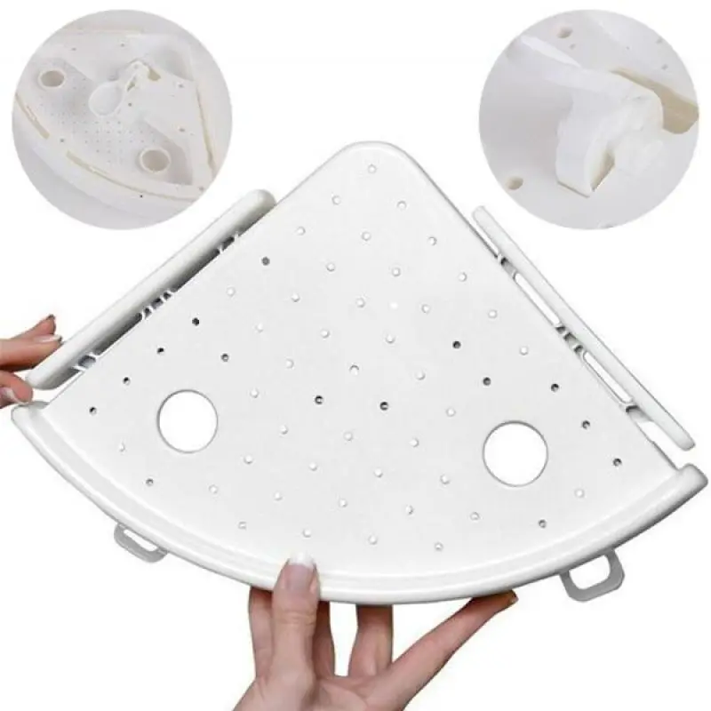 Угловая треугольная стойка для ванной комнаты без отверстий|Полки и держатели| |