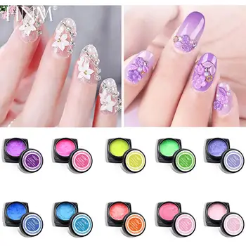 

HNM 3D Sculpture Carved Pattern Gel Polish Drawing Flowers Painting Gel Nail Art Decoration UV Gel Polish Modelling Manicure