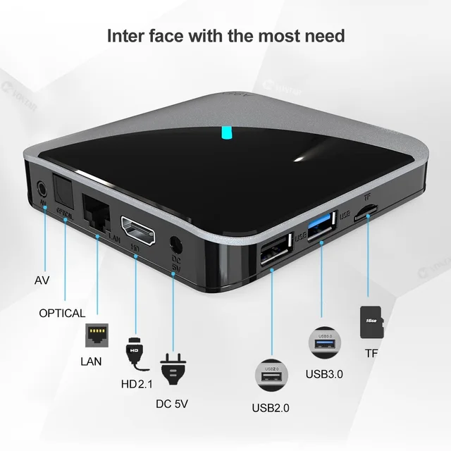 A95X F3 Air II is a compact Android TV box with 4K resolution support