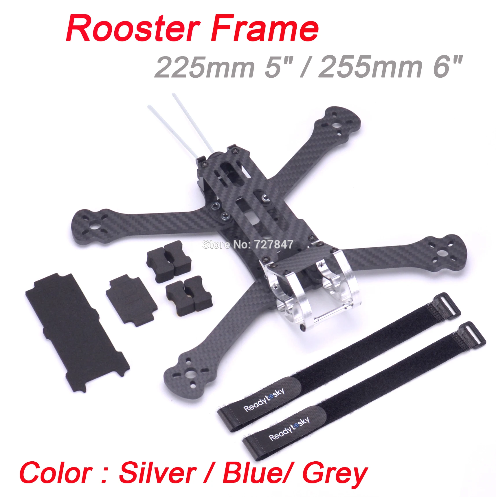 

Rooster 5inch 230 225mm / 6inch 255mm FPV Racing Drone Quadcopter Frame FPV Freestyle Frame For Chameleon QAV-R