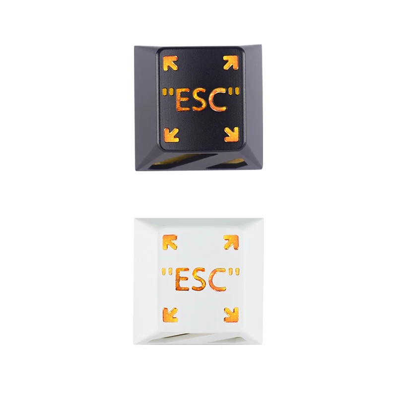 Holyoops ESC R1 Artisan Keycap CNC anodized aluminum Compatible Cherry MX switches Back lit white orange black | Компьютеры и офис