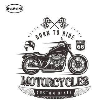 

HotMeiNi 13cm x 11.9cm Born To Ride Decal Personality Motorcycles Vinyl Sticker Funny Car Sticker Window Bumper Laptop Decals