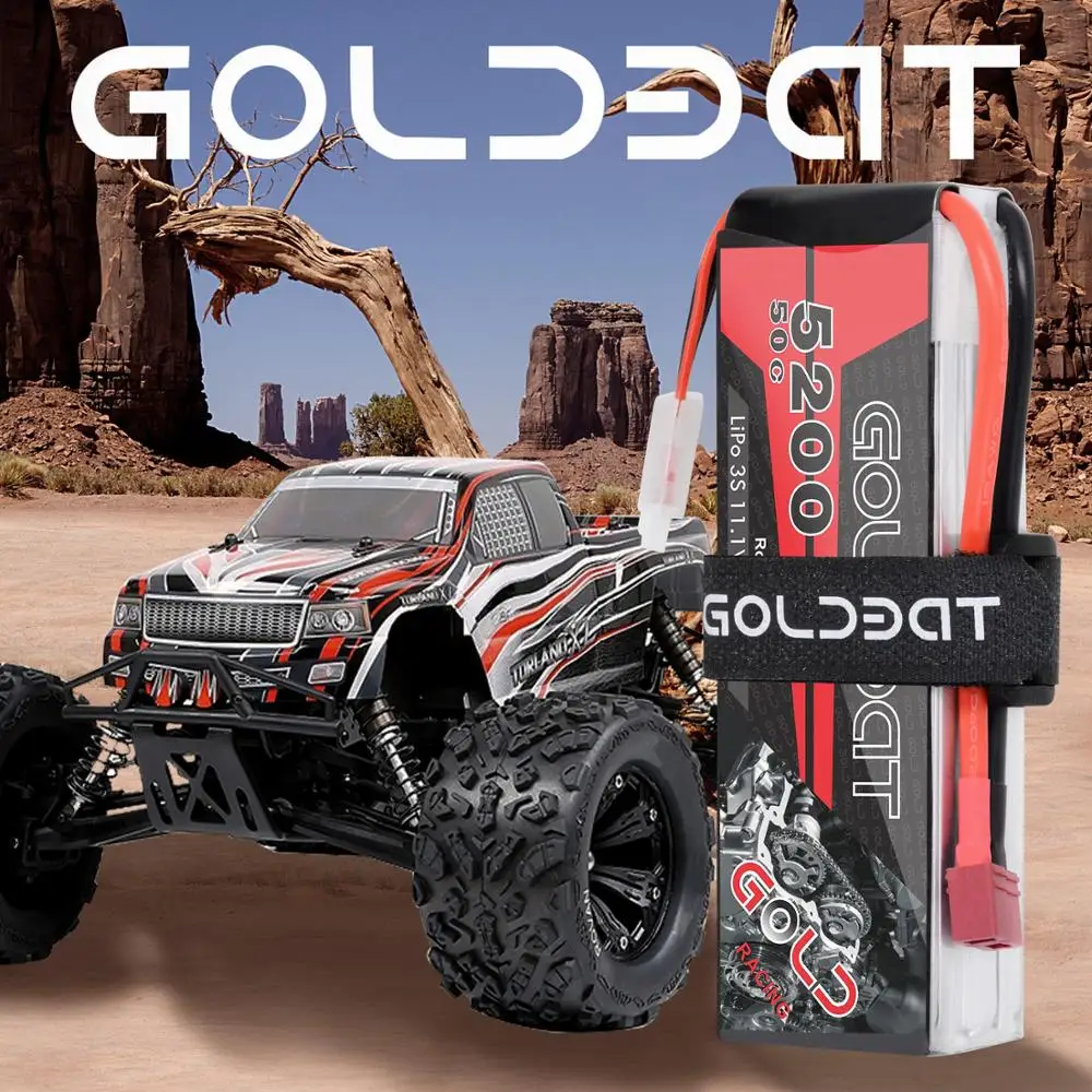 Аккумулятор GOLDBAT LiPo 3S 5200 мАч 11 1 В 50C RC аккумулятор с разъемом Deans и XT60 для