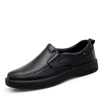 

British fashion mens genuine leather shoes slip-on lazy shoe breathable gentleman sneakers zapatos de hombre chaussure homme man