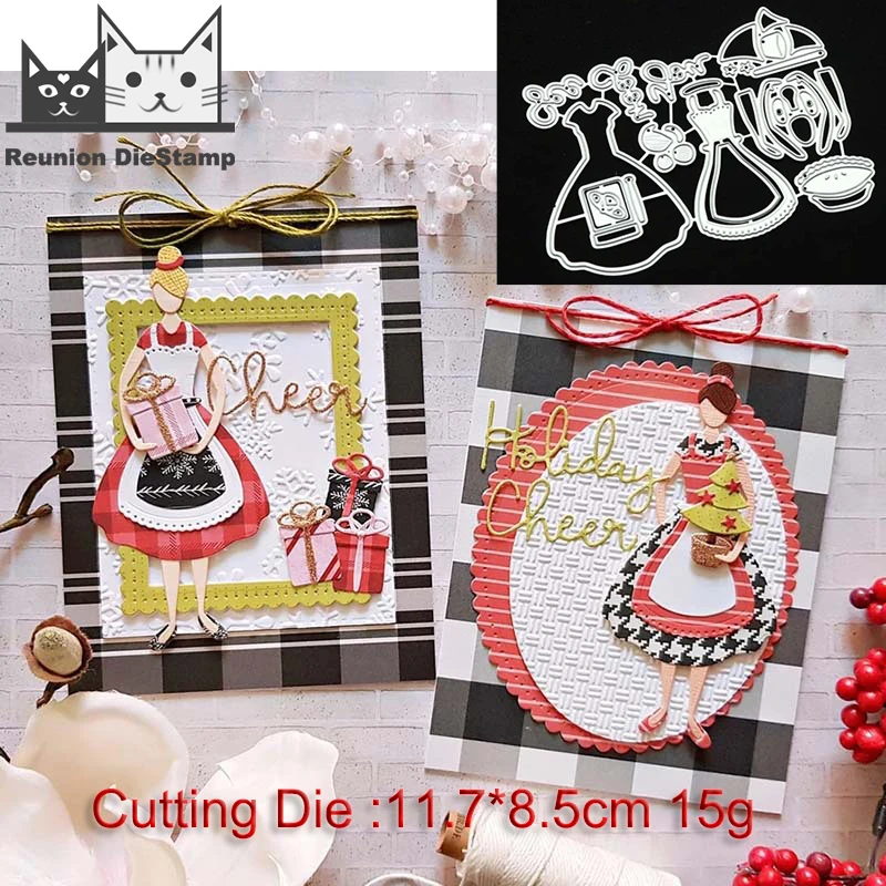 

Reunion Dress Craft Metal Cutting Dies Cut Die Long Skirt Girl Woman Scrapbook Paper Craft Knife Mould Blade Punch Stencils Dies