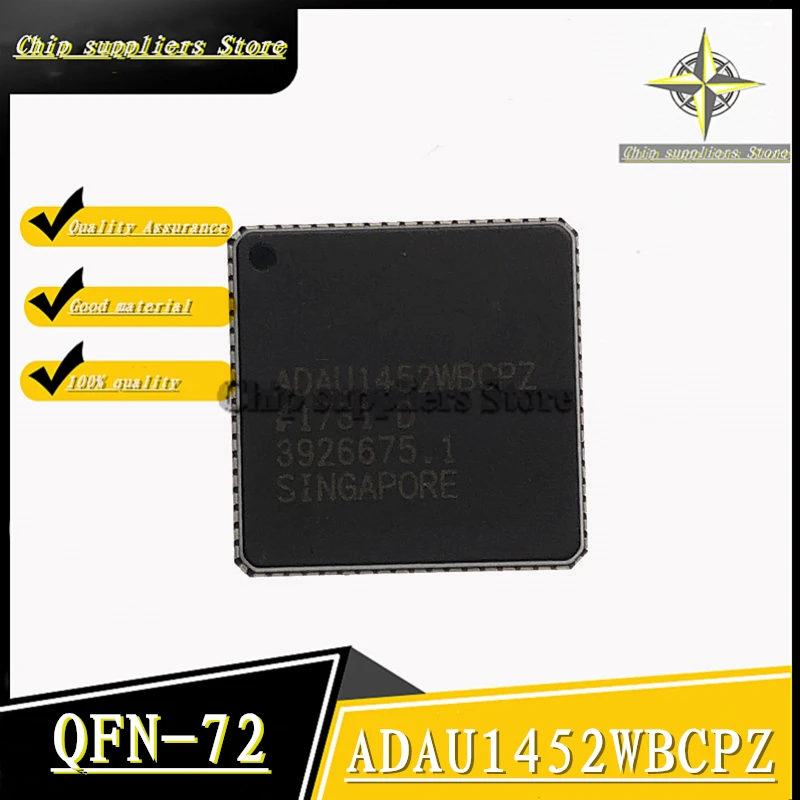 1 шт.-2 шт. // ADAU1452WBCPZ QFN-72 AU1452WBCPZ QFN72 цифровой сигнальный процессор Nwe тонкие