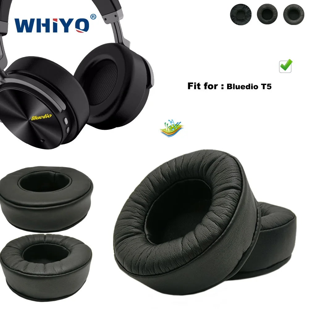 Substituição Ear Pads para Bluedio Headconjunto Peças Couro Almofada Veludo Earmuff Capa da Manga t5 t 5