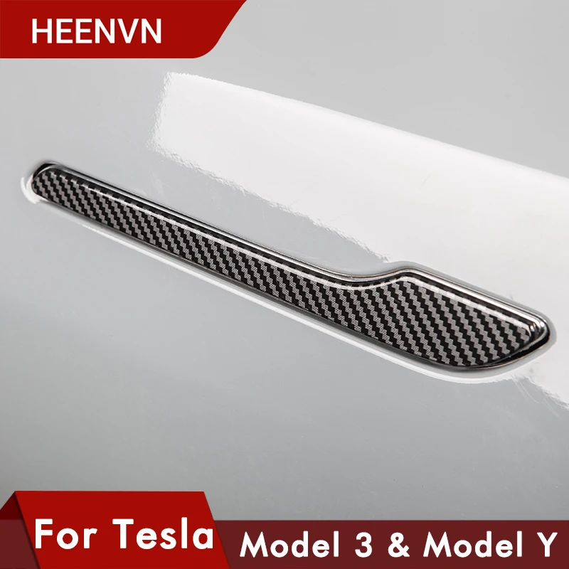 4 шт. защитная накладка на дверную ручку Tesla Model 3|Наклейки для салона авто| |