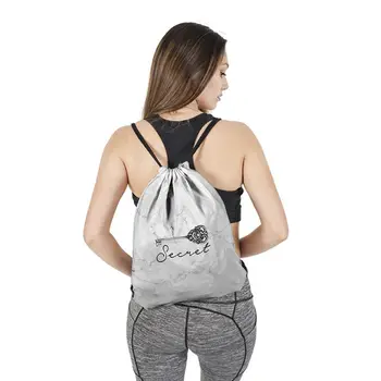 

Printed Pattern Drawstring Bag Gym Backpack Travel Sports Daypack Beach Rucksack