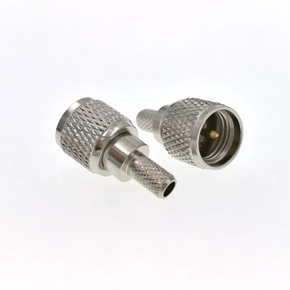 100 шт. мини штекер UHF обжим разъема RG58 LMR195 RG142 RG400 RF разъем