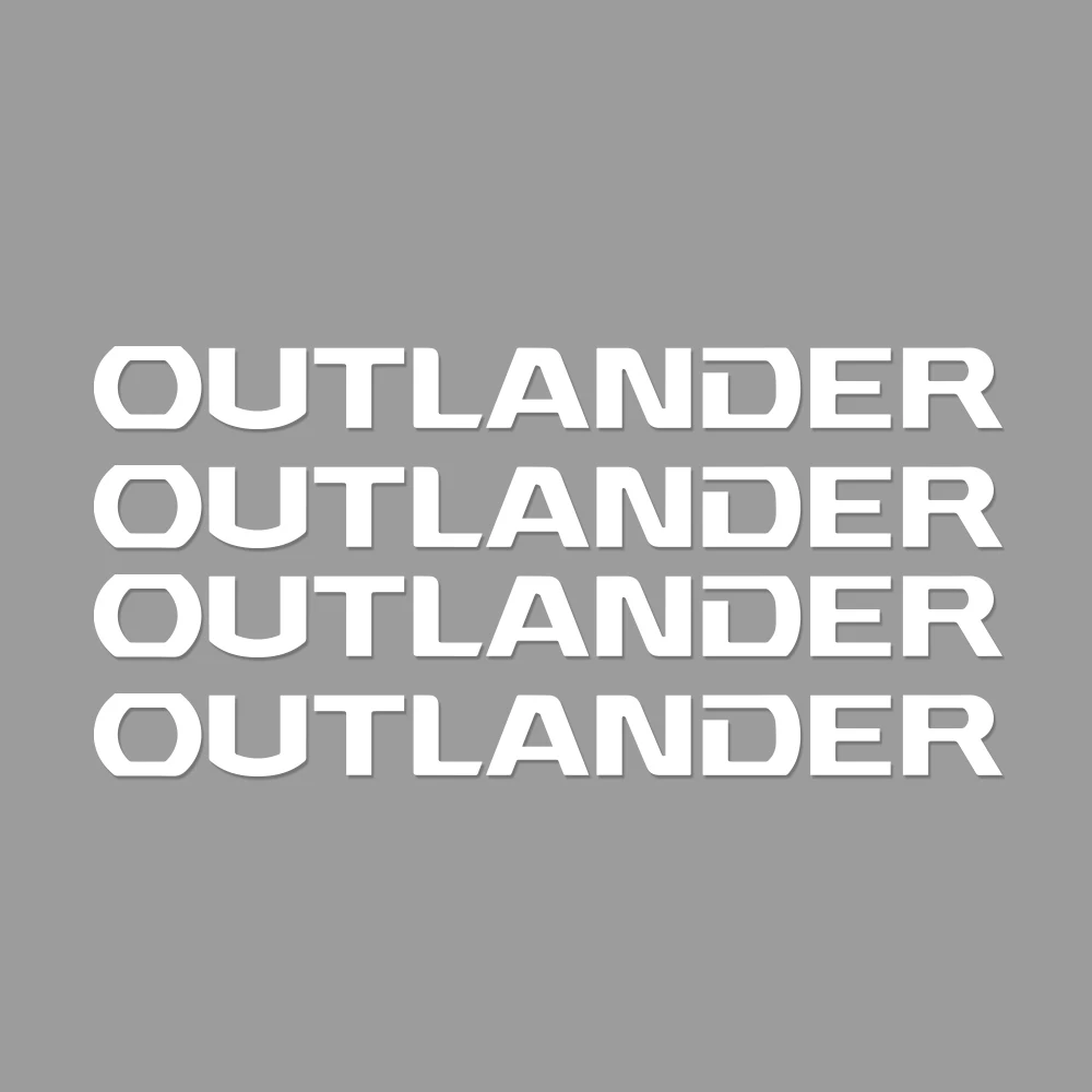 4 шт. автомобиля винил стеклоочиститель декор наклейки для Mitsubishi Lancer 10 3 9 EX Outlander 3 ASX L200 Ralliart конкурс аксессуары - Название цвета: For Outlander