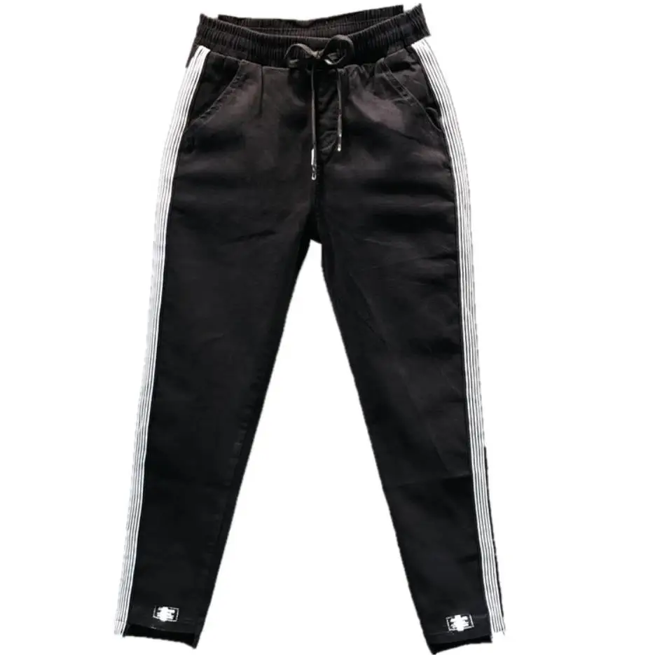 Большие размеры 26-31! Осенние новые повседневные джинсы с эластичной резинкой на талии женские свободные Модные шаровары