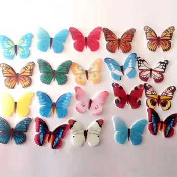 

1pcs/pack Butterfly Wafer Paper Cake Dessert Ice Cream Inserts Cupcake Toppers For Cake Decoration Birthday Wedding Cake Tools