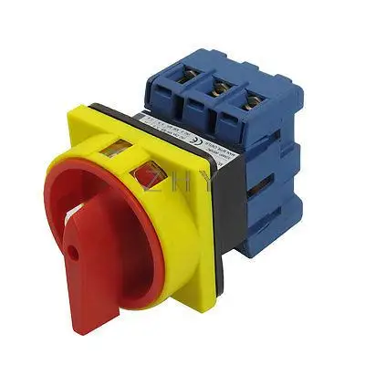 

Ui 600V Ith 63A ON/OFF Position 3 Phase Rotary Cam Changeover Switch