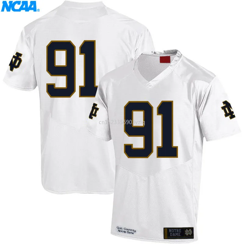 New Arrival High Quality Jerseys Sheldon Day#91 College Limited T-shirt Jerseys S-XXXL