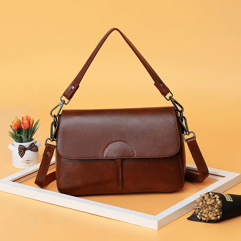

2019 New Style Crossover Shoulder Bag/hand Bag Bag WOMEN'S Bag Retro Shoulder Bag Large Capacity WOMEN'S Bag