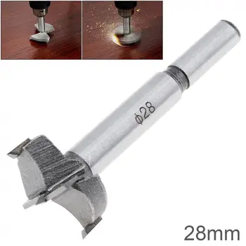 

28mm Tungsten Steel Wood Drill Bits Woodworking Hole Opener for Drilling on Plasterboard / Plastic Boards / Wooden Board