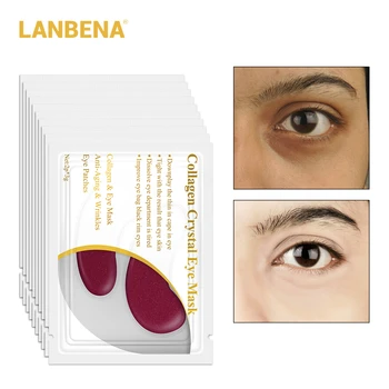 

SOONPURE 10 Pairs Eye Mask Eye Patch 24K Gold Collagen Serum Anti Wrinkle Aging Remove Dark Circle Eyebag Moisturizing Skin Care