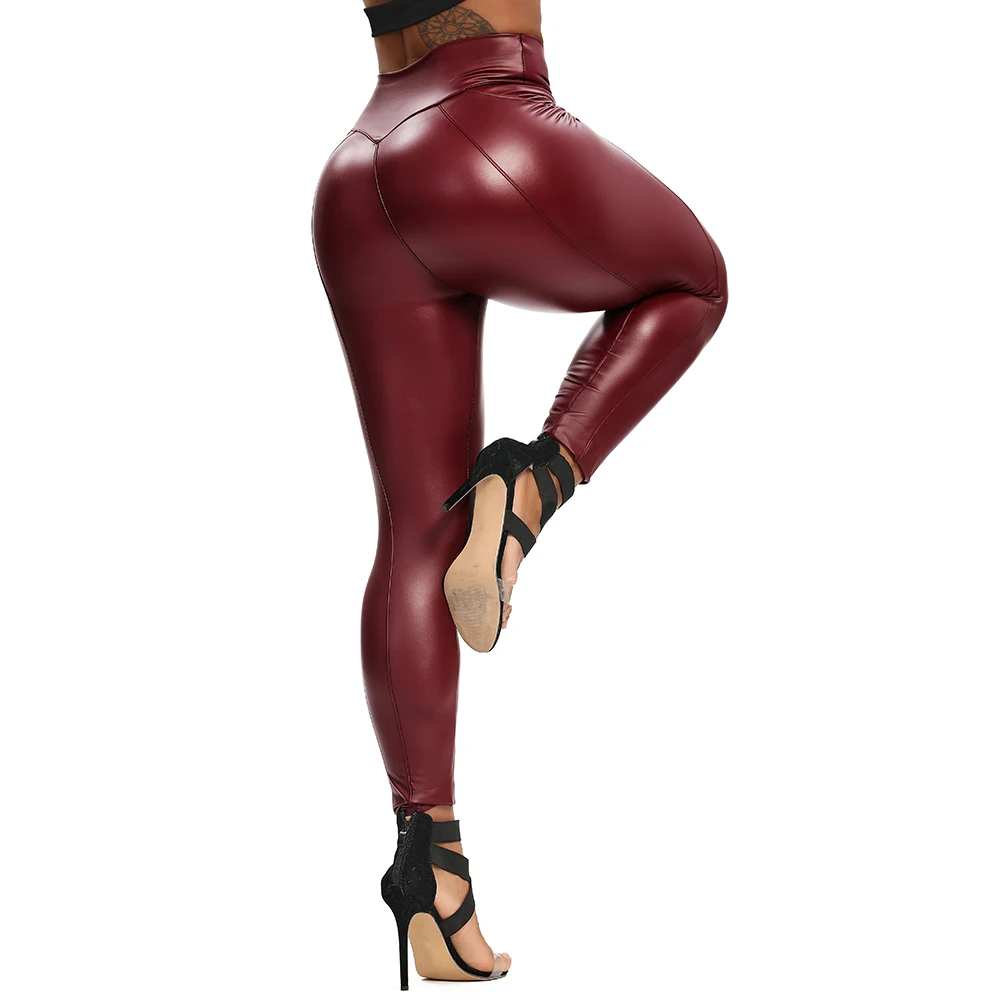 Booty Game - Faux Leather Booty Shaping Leggings